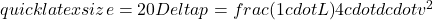 quicklatex{size=20}Delta p = frac{(1 cdot L)}{4 cdot d} cdot v^2