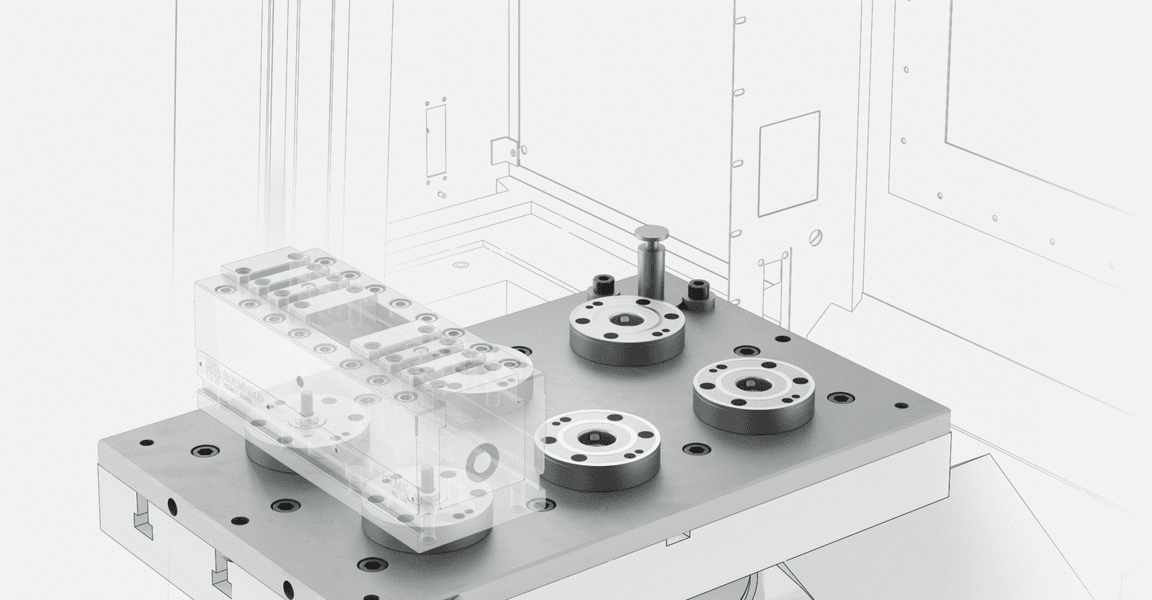 Sistema a punto zero con bloccaggio meccanico e sbloccaggio a molle