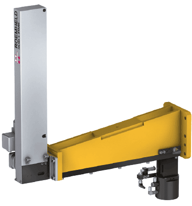 Sistema di bloccaggio con traslazione a catena Flexline con braccio di prolunga speciale