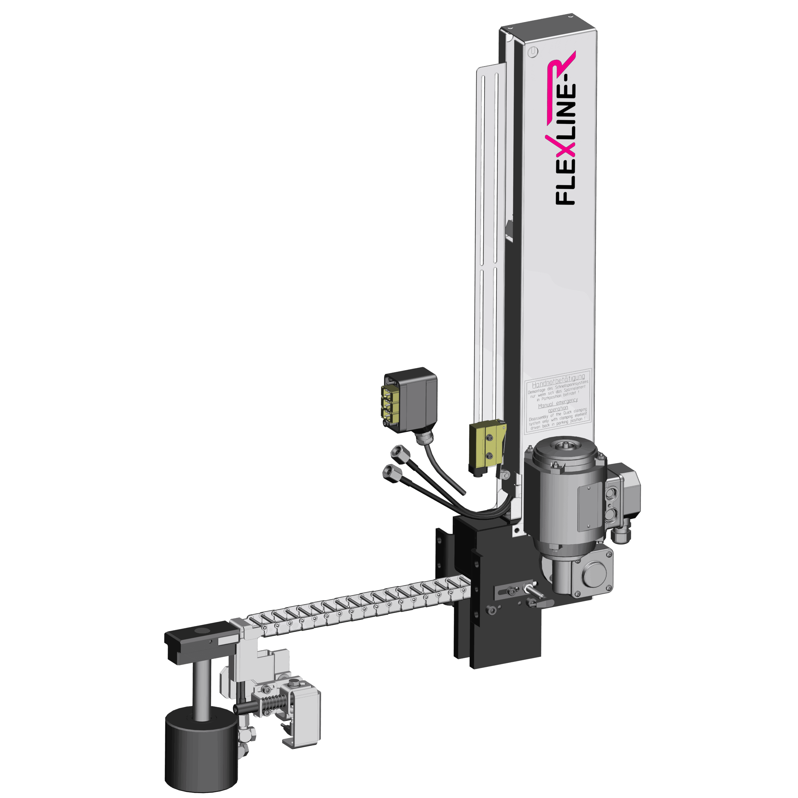 Sistema di bloccaggio con traslazione a catena (travelling clamp) Flexline-R