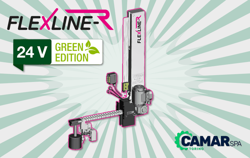 Sistema Flexline-R Green Edition a 24 V con catena metallica