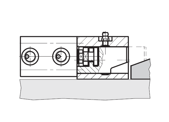 Cuneo di bloccaggio con rastremazione di 20°