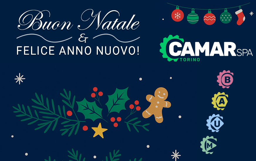 Auguri di Buon Natale 2025 e buone feste da CAMAR SpA!