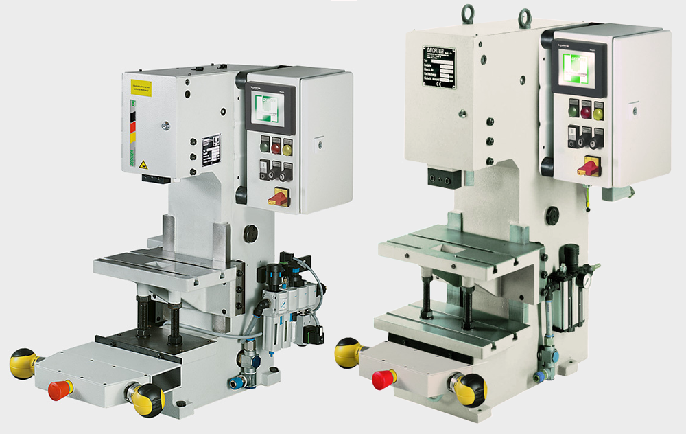 Pressette pneumatiche a ginocchiera con testa fissa KHP